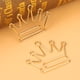 thumbnail image 2 of Clip de papelería, 10 Uds., marcapáginas de papel con forma de corona, suministros escolares, máxima confiabilidad Jadeshay A, 2 of 8