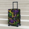 thumbnail image 5 of Uemuo Neon Mardi Gras Printed Washable Luggage Cover - Fashion Suitcase Protector Fits 18-32 Inch Luggage -, 5 of 9