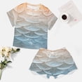 thumbnail image 4 of Mermaid Fish Scales Print Women'S Pajamas Set Summer Sleepwear Sets 2 Piece Lounge Set, 4 of 7
