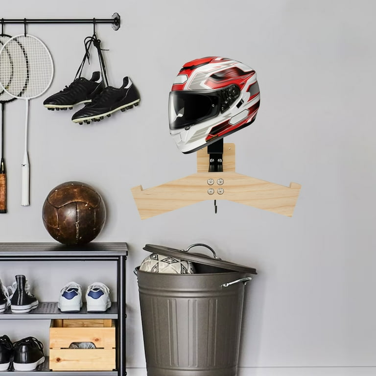 Motorcycle Helmet Holder Wall Mount Helmet Rack Heavy Duty Load