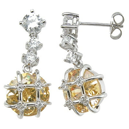925 Sterling Silver Earrings Makes Unique Anniversary Gift For Her, Brilliant Cut Fashion Sterling Silver Earrings