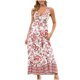 thumbnail image 1 of Vestido sin Mangas para las Mujeres Vestido de Tobillo Impreso Casual con Cuello en V, Vestido de Verano Ligero de Algodón de Imitación para el Hogar, el Uso Diario Y las Cuatro Estaciones, 1 of 9