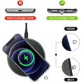 thumbnail image 3 of Paquete de 8 anillos de metal transparente con parches de repuesto universal para teléfono móvil compatible con fundas protectoras Rojo Verde, 3 of 5
