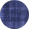thumbnail image 1 of Ahgly Company Indoor Round Oriental Blue Industrial Area Rugs, 8' Round, 1 of 4
