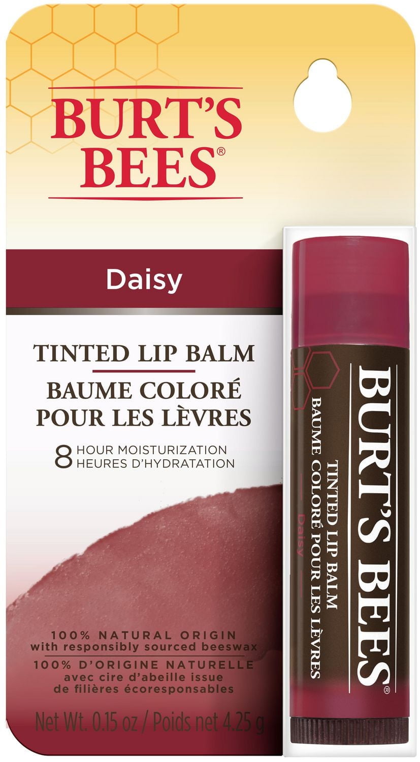 Burt’s Bees® 100% Natural Origin Moisturizing Tinted Lip Balm, Daisy with Shea Butter -