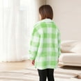 thumbnail image 5 of Taqqpue Girls Plaid Jacket Shirts Long Sleeve Button Down Shirt Fall Winter Plus Size Outwear Tops with Pockets for Girls 4-15 Years, 5 of 7