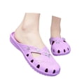 thumbnail image 3 of Women Rhinestone Flat Sandals EVA Garden Sandals Summer Shoes Lightweight, 3 of 8