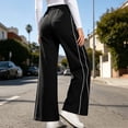 thumbnail image 6 of Lullu Girls Sweatpants Casual Athletic Straight Leg Jogger Pants Activewear, Black, Sizes 5-14, 6 of 6