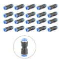 thumbnail image 2 of Motor Genic 20Pcs Air Pneumatic 1/4" to 1/4" Straight Push in Connectors Quick, 2 of 15