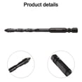 thumbnail image 3 of 1Pc Four-Flute Eccentric Drill Drilling Glass Tile Punching Triangle Drill Bit 6mm, 3 of 9