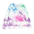 thumbnail image 5 of piuwrlz Hoodies for Girls Long Tops Sleeve Printed Hoodie Long Sleeves Without a Hat Sweater Multicolor Size 7-8 Years, 5 of 5