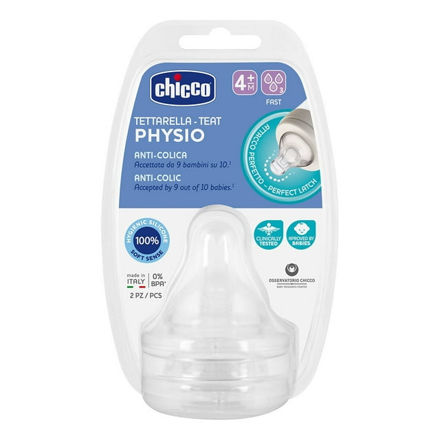 Chicco Tetina para Perfect5 4+ Flujo Rápido 2 piezas Chicco Perfect5