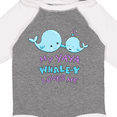 thumbnail image 4 of Inktastic My Yaya Whale-y Loves Me Boys or Girls Long Sleeve Baby Bodysuit, 4 of 5