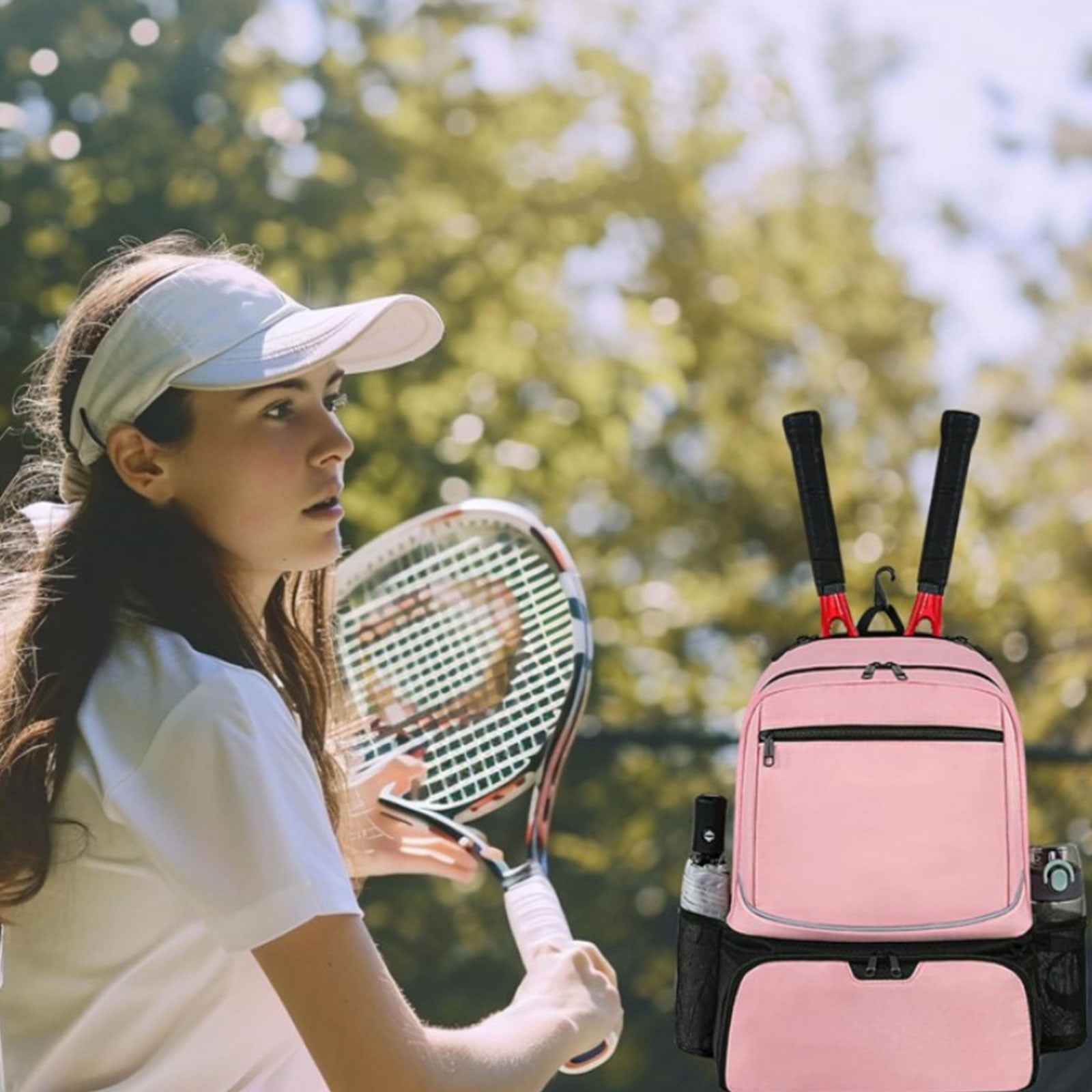 Professional Tennis Racket Bag Sports Badminton Tennis Backpack 2 Rackets Handbag for Women and Men Enduring