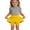 Yellow, variant on RTKFRFLM Girls Active Tennis Skort with Pockets and Built-in Shorts Kids Sporty Golf Skirt for Cheerleading and Athletics Toddler Breathable Running Bottoms Workout Outfits for Ages 4-12 Years