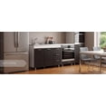 thumbnail image 6 of Ferretti Utility Sink with Three Drawers and Double Door Cabinet White Frame Black Doors, 6 of 8