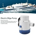 thumbnail image 3 of Bomba De Sentina De 3700 GPH, Bomba Sumergible Con Carcasa ABS, De Peso Ligero, Bote Para Estanques, Piscinas, Spas, Barcos RV, 3 of 7