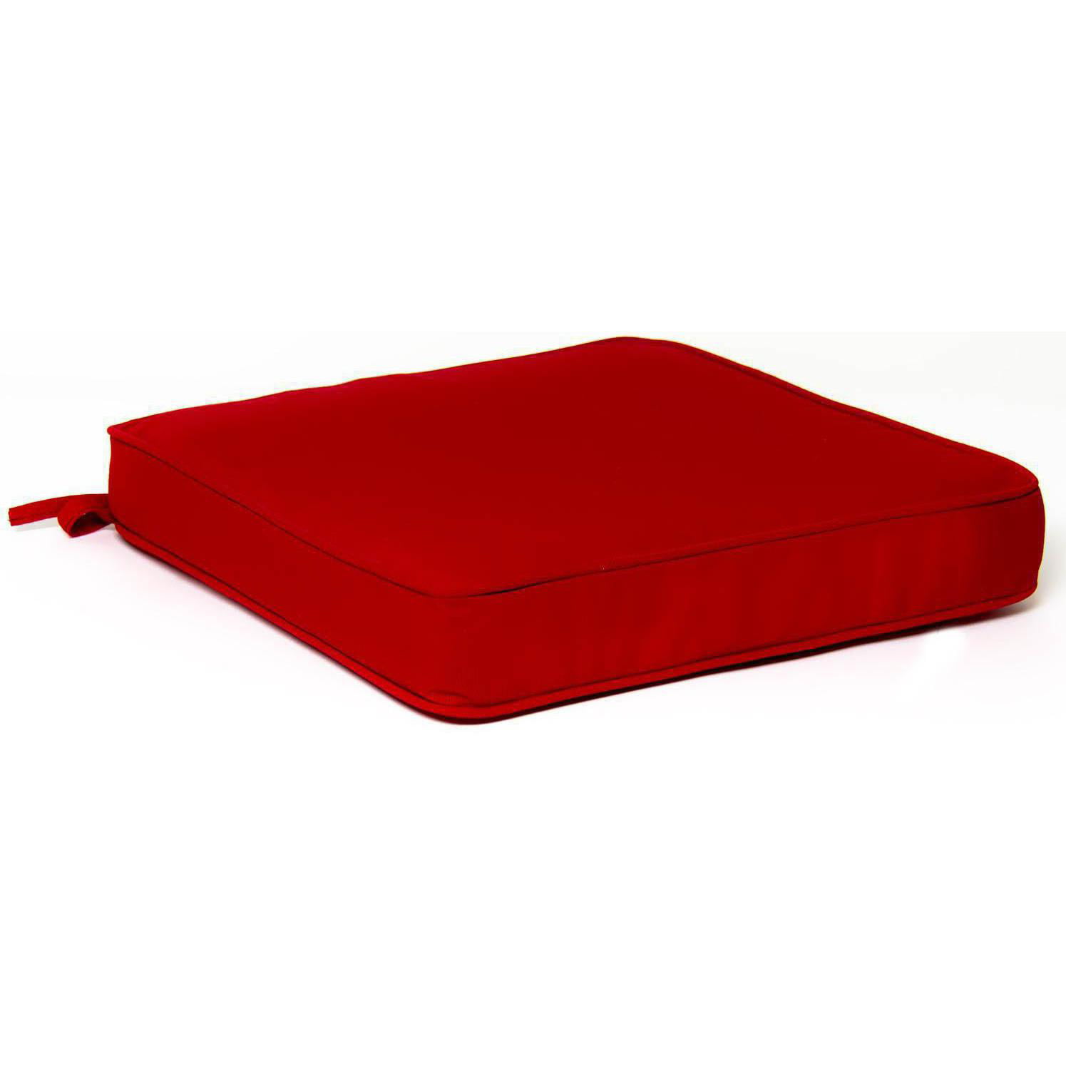 Sunbrella Canvas Jockey Red Extra Large, Large Patio Seat Cushions