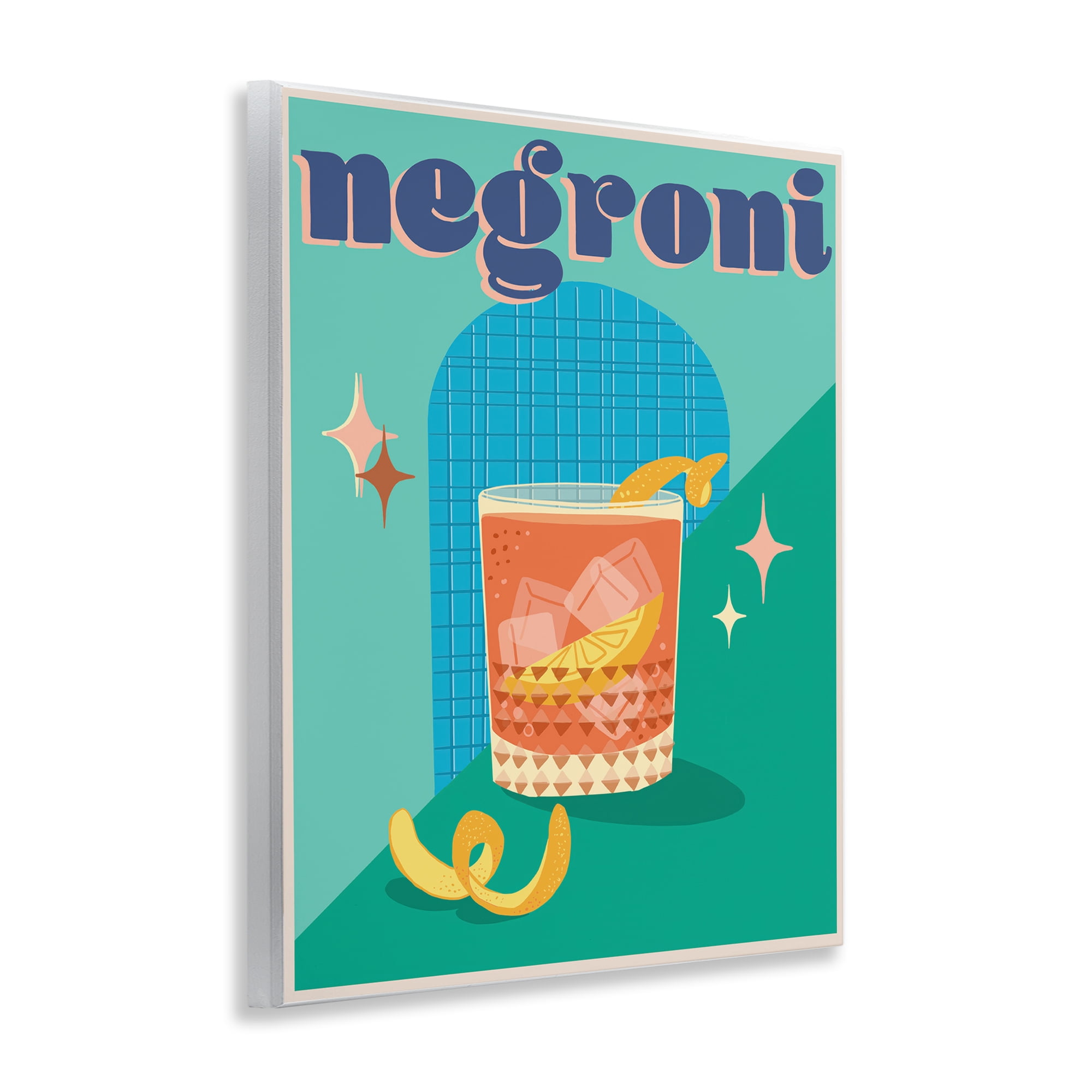 Stupell Industries Classic Retro Negroni Food & Beverage Painting Unframed Art Print Wall Art, 11 x 14