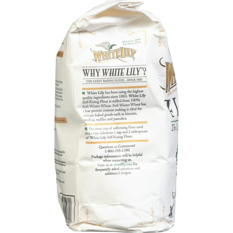 White Lily Enriched Self Rising Flour, General Purpose, 5 lb Bag -  Walmart.com