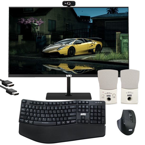 NEW MTG 22 Inch Desktop Computer Monitors Combo Accessory of Wireless