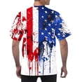thumbnail image 3 of 4th of July Shirts for Men American Flag Patriotic T-Shirt Independence Day Graphic Short Sleeve Crew Neck Pullover Tee Tops Yellow L, 3 of 6