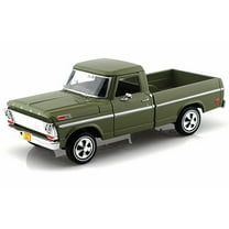 1969 Ford F-100 Pickup, Green - Motormax Premium American 79315 - 1/24 Scale Diecast Model Car