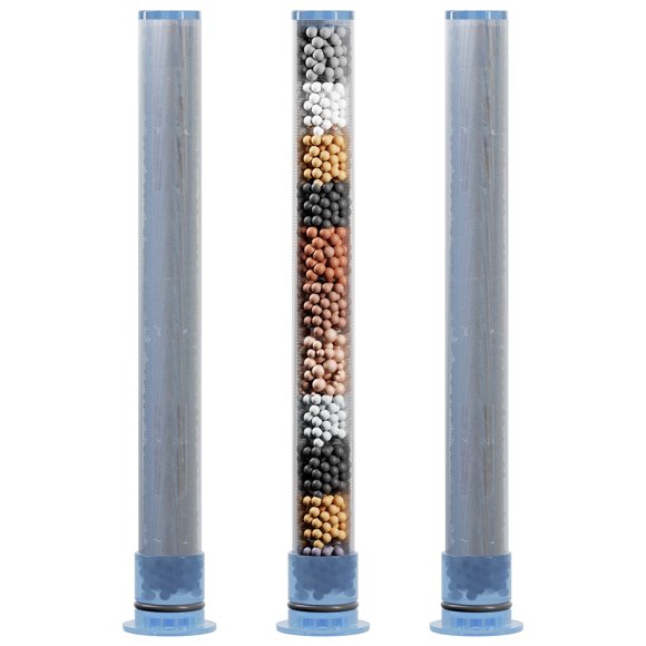KAIYING Cartouche de Remplacement de Filtre de Pomme de Douche, Lot de 3, Filtre de Pomme de Douche Kdf pour Eau Dure, Cartouche de Recharge de Pomme de Douche à 12 Niveaux