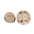 thumbnail image 5 of Nesting Round Coffee Table Set of 2 - Natural Burl Farmhouse Accent Tables for Living Room, 5 of 8