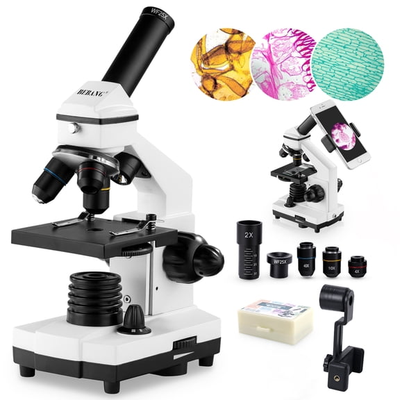 BEBANG 100X-2000X Microscope, Compound Powerful Biological Microscope for Kids Adults