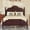 Espresso, variant on Euroco Wood Full Size Platform Bed with Headboard, Vintage Bed Frame for Bedroom, White
