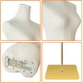 thumbnail image 5 of FreeLung Dress Form Mannequin Body Female Beige Linen Fabric Manikin Torso with Detachable Adjustable High Stability Metal Stand, 5 of 7