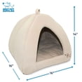 thumbnail image 3 of Cama blanda para perros y gatos para mascotas Best Pet Supplies, color beige, 3 of 5