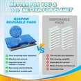 thumbnail image 5 of Aorsher Compatible with Shark Vacmop Replacement Pads for VM252 VM251 VM200 VM200C VM190 VM252C QM250 VM250 VC205 Vacuum Mop Pad, 2+1+1 Set, 5 of 8