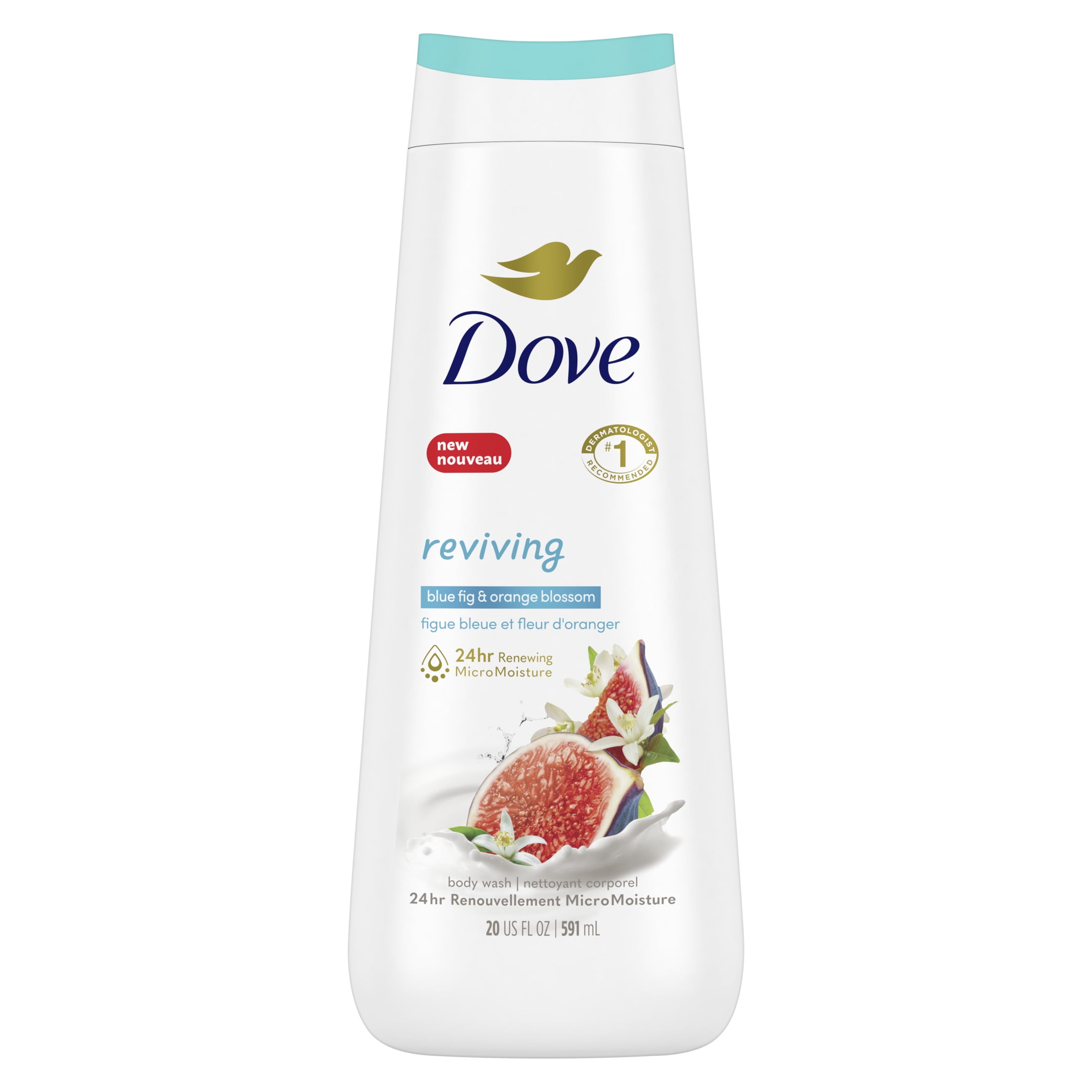 Dove Reviving Blue Fig and Orange Blossom Body Wash, 20 oz