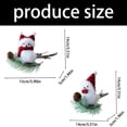 thumbnail image 5 of Tizuqe Lovely Fabric Christmas Bird Holiday Decorations For Couple Bedsides Table Desk Sofa Display, 5 of 8