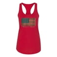 thumbnail image 2 of Wild Bobby, American Game Flag Baseball Bat Ball, Sports, Women Racerback Tank Top, Red, Large, 2 of 3