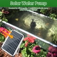 thumbnail image 3 of CHOK Solar Pond Foundtain Kit Multipurpose Easy to Use Solar Water Pump Set Sturdy Filter Water Feature Pump for Outdoor Using, 3 of 10