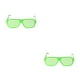 thumbnail image 2 of Guardurnaity Gafas de persiana de plástico llamativas y de moda hechas de gafas de persiana de plástico tamaño libre verde verde tamaño libre 2Conjunto, 2 of 6