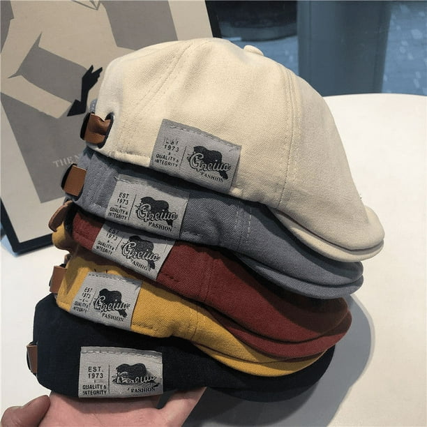 Boina de calle antidesgaste para mujer, boina de verano y otoño, gorra de hip hop que combina con todo para hombre