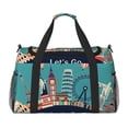 thumbnail image 1 of Balery Let's go Travel Bolsa de Gimnasio para Mujeres, Bolsa de Viaje con Bolsillo Húmedo, Bolsa de Fin de Semana para Mujeres, Bolsa de Viaje Resistente al Agua, 1 of 7