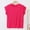Pink, variant on Womens Solid Color Cap Sleeve Blouses T-Shirt Casual Crew Neck Loose Fit Basic Shirts Tank Tops for Summer Yellow