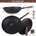 thumbnail image 4 of Outdoor Propane Burner Stove, 13"" Single Propane Burner and Carbon Steel Wok, Portable Propane Burner With Adjustable Regulator And Stainless Steel Hose, Great For Outdoor Wok Burner, Black, 4 of 5