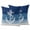 Navy Blue, variant on Nautical Anchor Teal Green Outdoor Pillow Covers 16x16 Set of 2,Waterproof Patio Throw Pillowcase Protectors,Coastal Ocean Ombre Striped Decorative Pillow Shams Cushion Covers for Seat Bed Couch Sofa