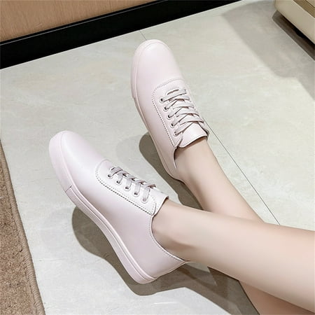 

eczipvz Shoes for Women Women s Slip on Loafer Shoes - Mesh Casual Ballet Flat Nurse Walking Knit Round Toe Casual Low Wedge Memory Foam Pink