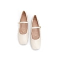 thumbnail image 4 of longantii Mary Jane Shoes Women Slip on Dressy Ballerina Flats 2026 New Comfy Non-Slip Flats for Formal School Walking White, 4 of 8