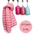 thumbnail image 5 of Chaqueta de plumón para mujer, talla grande, chaqueta de plumón ligera y plegable con capucha para otoño e invierno, 5 of 5