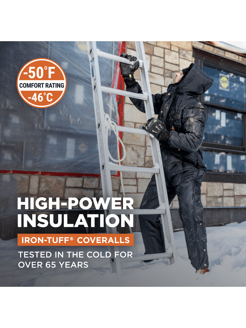 RefrigiWear Iron-Tuff Insulated Coveralls with Hood, RRK150