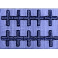 thumbnail image 1 of Ahgly Company Machine Washable Indoor Rectangle Southwestern Blue Country Area Rugs, 5' x 7', 1 of 4