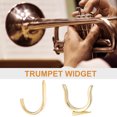thumbnail image 2 of COOLHOOD Small Trumpet Finger Hook Trumpet Valves Slide Fingers Rings Trumpet Fingers Rings Replacements Trumpet Repairing Parts, 2 of 3